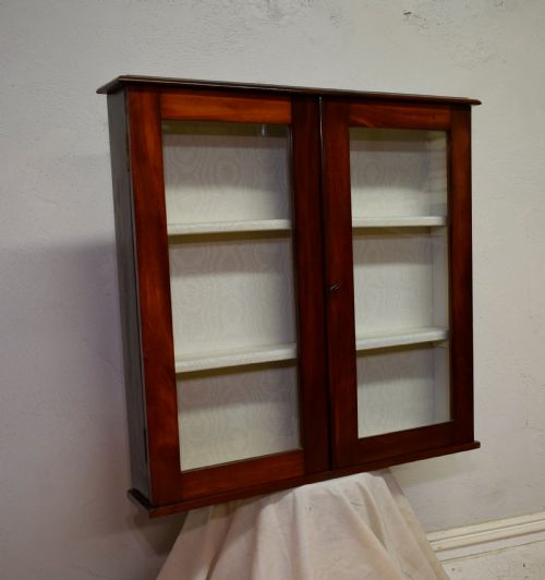 VICTORIAN GLAZED WALL CABINET - ADDITIONAL PHOTO 7