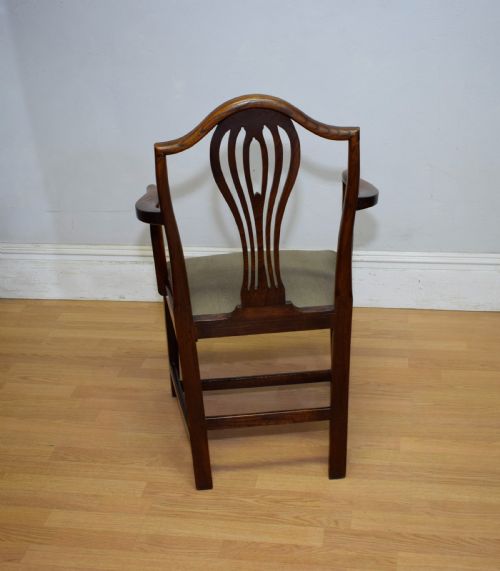 GEORGIAN PERIOD ELM ARMCHAIR - ADDITIONAL PHOTO 9