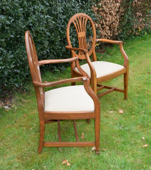 EARLY 20TH CENTURY PAIR OF OAK ARMCHAIRS - ADDITIONAL PHOTO 11