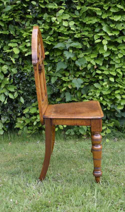 VICTORIAN GOTHIC OAK HALL CHAIR - ADDITIONAL PHOTO 15