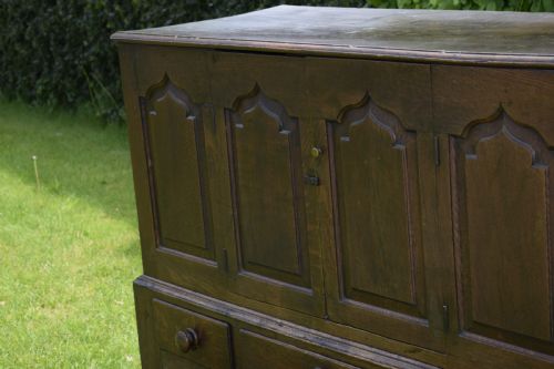 ANTIQUE 17TH CENTURY OAK COURT CUPBOARD - ADDITIONAL PHOTO 7
