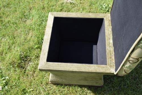 VICTORIAN OTTOMAN WORK BOX - ADDITIONAL PHOTO 8