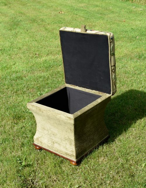 VICTORIAN OTTOMAN WORK BOX - ADDITIONAL PHOTO 18