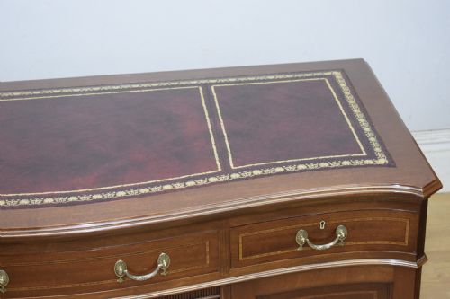 EDWARDIAN MAHOGANY INLAID DESK - ADDITIONAL PHOTO 7