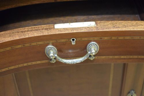 EDWARDIAN MAHOGANY INLAID DESK - ADDITIONAL PHOTO 22