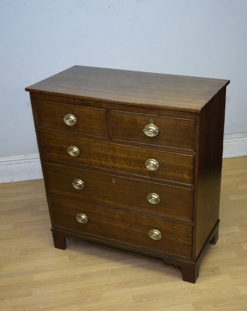 GEORGIAN PERIOD OAK CHEST OF DRAWERS - ADDITIONAL PHOTO 14