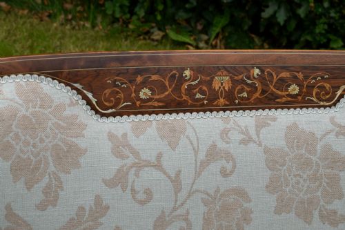 VICTORIAN MAHOGANY ROSEWOOD COUCH - ADDITIONAL PHOTO 8