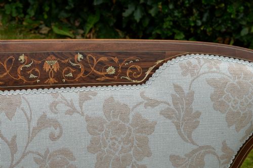VICTORIAN MAHOGANY ROSEWOOD COUCH - ADDITIONAL PHOTO 10
