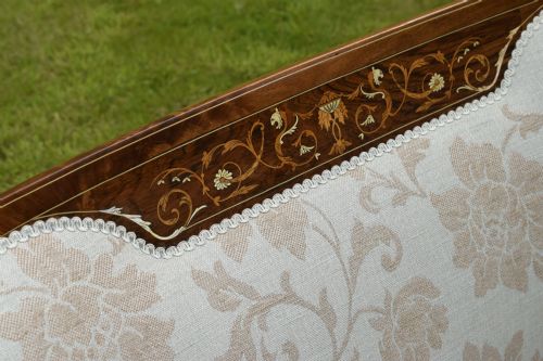 VICTORIAN MAHOGANY ROSEWOOD COUCH - ADDITIONAL PHOTO 13