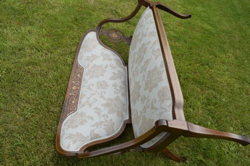 VICTORIAN MAHOGANY ROSEWOOD COUCH - ADDITIONAL PHOTO 22