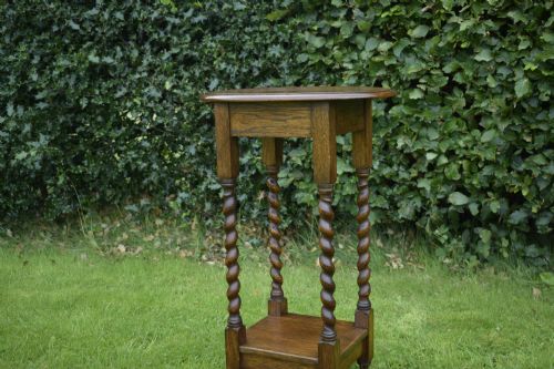 OAK BARLEY TWIST OCCASIONAL TABLE - ADDITIONAL PHOTO 11