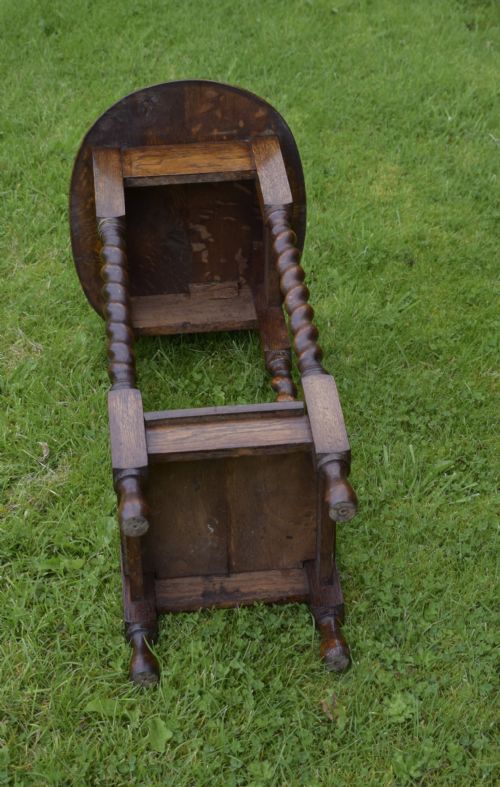 OAK BARLEY TWIST OCCASIONAL TABLE - ADDITIONAL PHOTO 12