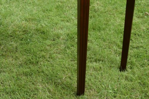 GEORGIAN MAHOGANY DEMI LUNE TABLE - ADDITIONAL PHOTO 6