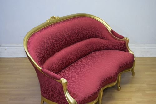 SOFA SETTEE COUCH ANTIQUE FRENCH GOLD PAINTED CANAPE - ADDITIONAL PHOTO 22