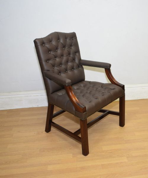 gainsborough library chair - CATEGORY: ANTIQUE CHAIRS - DATED 1920
