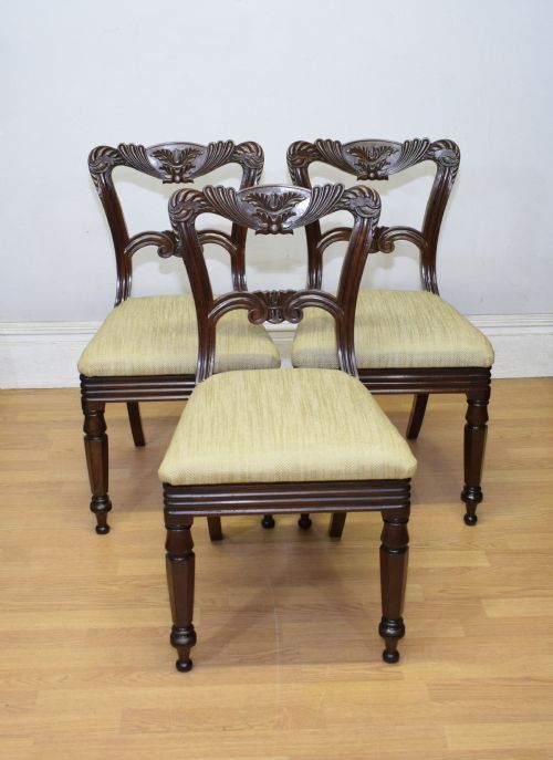 3 SCOTTISH REGENCY DINING CHAIRS - ADDITIONAL PHOTO 2
