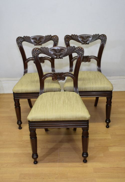 3 SCOTTISH REGENCY DINING CHAIRS - ADDITIONAL PHOTO 3