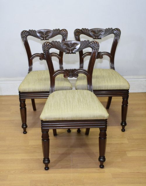 3 SCOTTISH REGENCY DINING CHAIRS - ADDITIONAL PHOTO 4