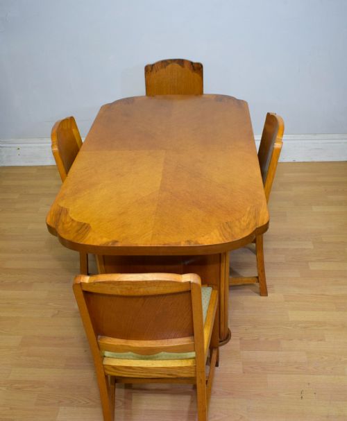 ART DECO DINING TABLE CHAIRS - ADDITIONAL PHOTO 4