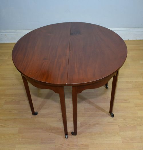 PAIR OF GEORGIAN CONSOLES TABLES DEMI LUNE - ADDITIONAL PHOTO 14