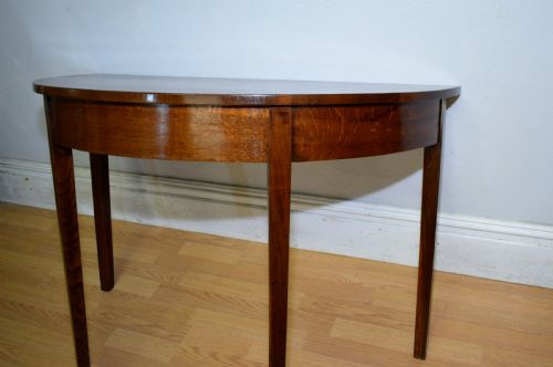 GEORGIAN DEMI LUNE CONSOLE TABLE - ADDITIONAL PHOTO 10