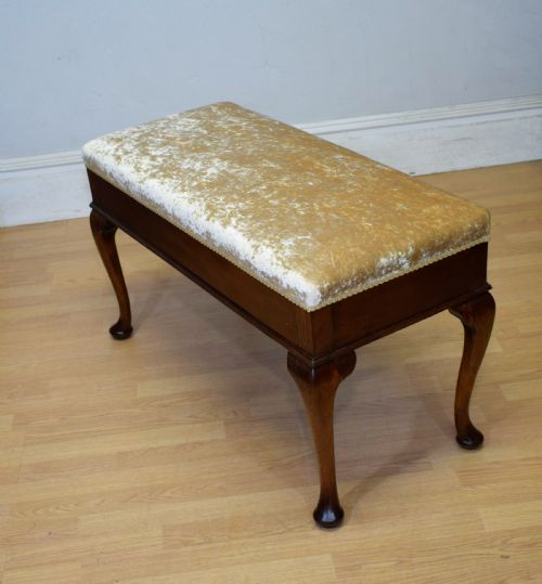 antique duet stool - CATEGORY: ANTIQUE STOOLS - DATED 1900
