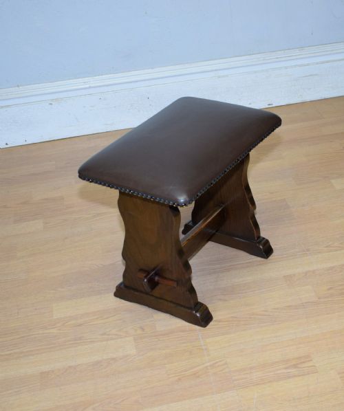 ARTS CRAFTS OAK STOOL - ADDITIONAL PHOTO 6