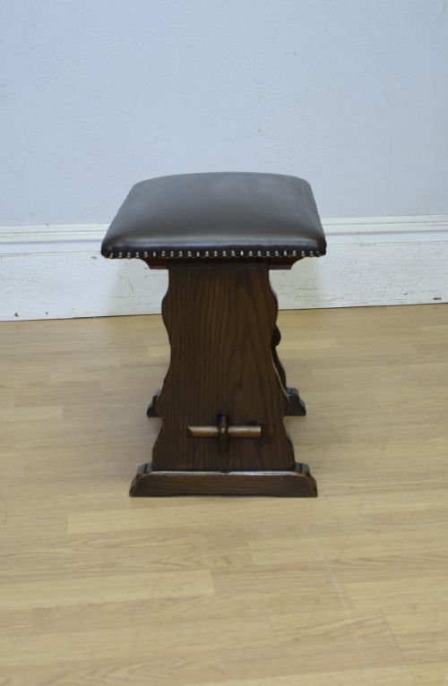 ARTS CRAFTS OAK STOOL - ADDITIONAL PHOTO 11