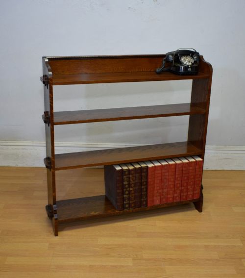 ARTS CRAFTS OAK BOOKCASE - ADDITIONAL PHOTO 4