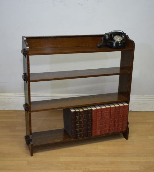 ARTS CRAFTS OAK BOOKCASE - ADDITIONAL PHOTO 5