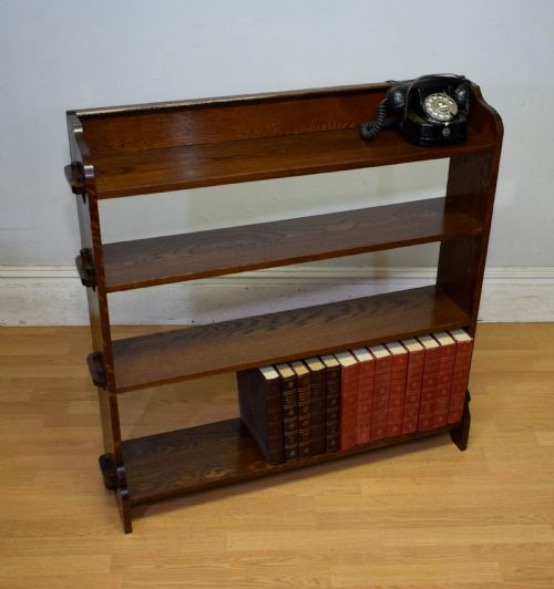 ARTS CRAFTS OAK BOOKCASE - ADDITIONAL PHOTO 6