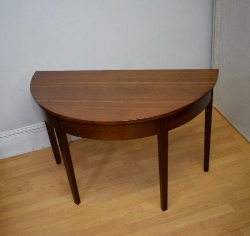 GEORGIAN OAK DEMI LUNE TABLE - ADDITIONAL PHOTO 6
