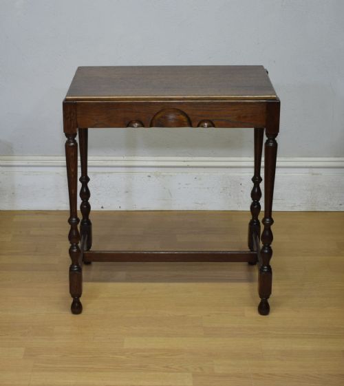 EARLY 20TH CENTURY OAK CONSOLE TABLE - ADDITIONAL PHOTO 2