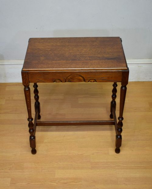EARLY 20TH CENTURY OAK CONSOLE TABLE - ADDITIONAL PHOTO 4
