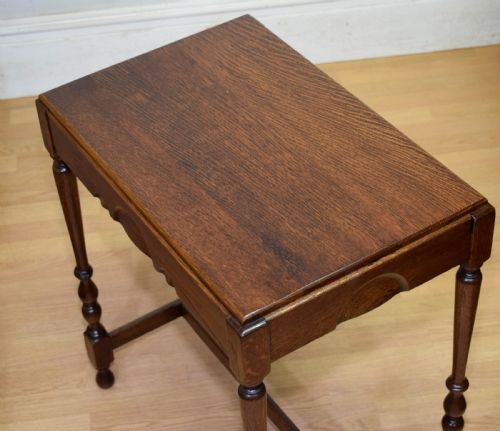 EARLY 20TH CENTURY OAK CONSOLE TABLE - ADDITIONAL PHOTO 9