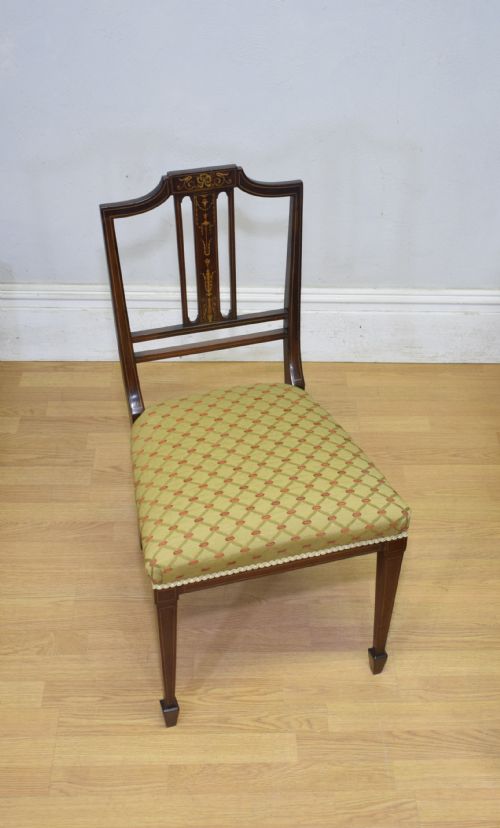 EDWARDIAN INLAID CHAIR - ADDITIONAL PHOTO 1