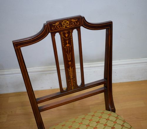 EDWARDIAN INLAID CHAIR - ADDITIONAL PHOTO 5
