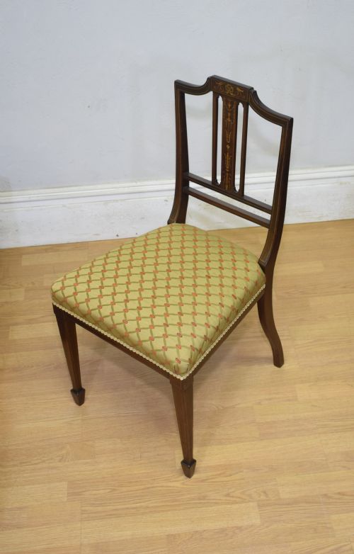 EDWARDIAN INLAID CHAIR - ADDITIONAL PHOTO 9