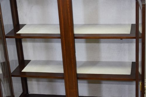 EDWARDIAN MAHOGANY INLAID DISPLAY CABINET - ADDITIONAL PHOTO 11