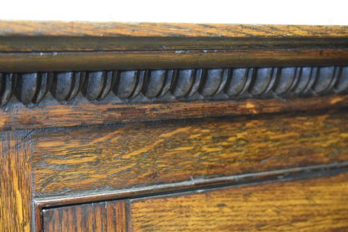GEORGIAN OAK HANGING CORNER CUPBOARD - ADDITIONAL PHOTO 5