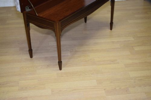 MAHOGANY INLAID PIANO DUET STOOL - ADDITIONAL PHOTO 15