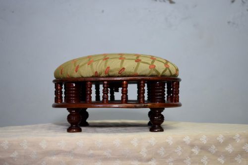 EDWARDIAN FOOT STOOL - ADDITIONAL PHOTO 3