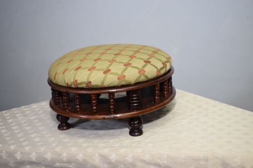 EDWARDIAN FOOT STOOL - ADDITIONAL PHOTO 4