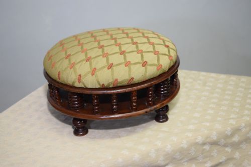 EDWARDIAN FOOT STOOL - ADDITIONAL PHOTO 5