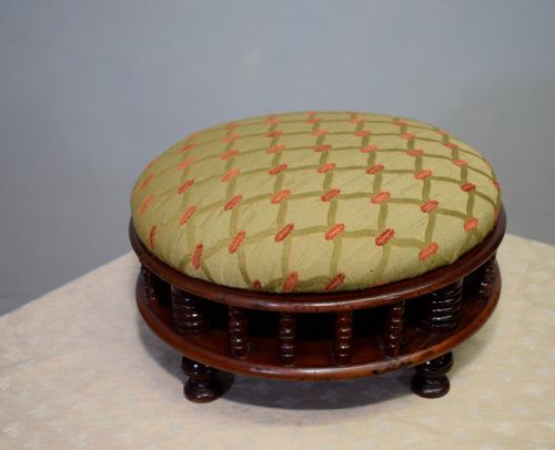 EDWARDIAN FOOT STOOL - ADDITIONAL PHOTO 8