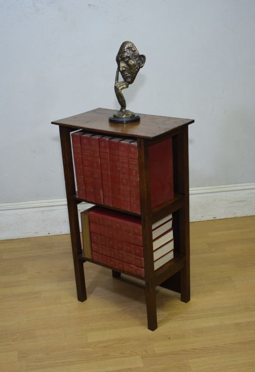 oak arts crafts bookcase - CATEGORY: ANTIQUE BOOKCASES - DATED 1910