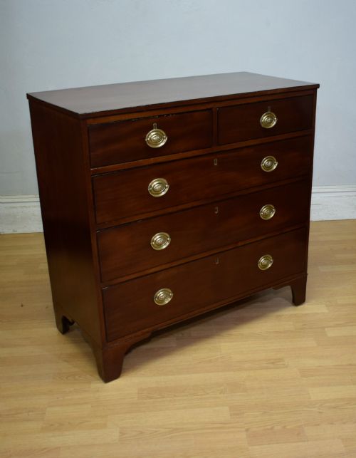 REGENCY PERIOD MAHOGANY CHEST OF DRAWERS - ADDITIONAL PHOTO 6