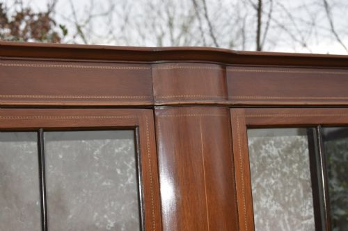 EDWARDIAN MAHOGANY INLAID DISPLAY CABINET - ADDITIONAL PHOTO 10
