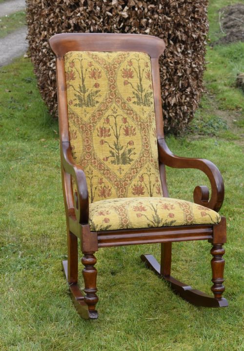 victorian rocking chair - CATEGORY: ANTIQUE CHAIRS - DATED VICTORIAN