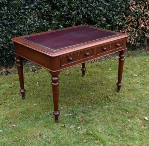VICTORIAN MAHOGANY WRITING TABLE - ADDITIONAL PHOTO 1